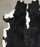 Black and White X-Large European Cowhide Rug 7'3"H x 6'3"W #A40306 by Hudson Hides