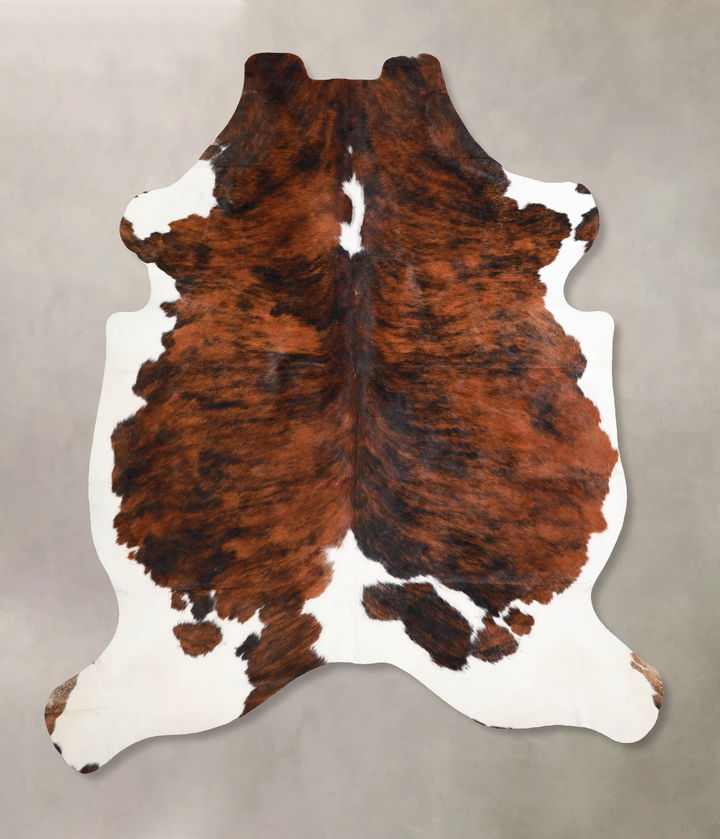 Tricolor X-Large European Cowhide Rug 6'11"H x 5'11"W #A40319 by Hudson Hides