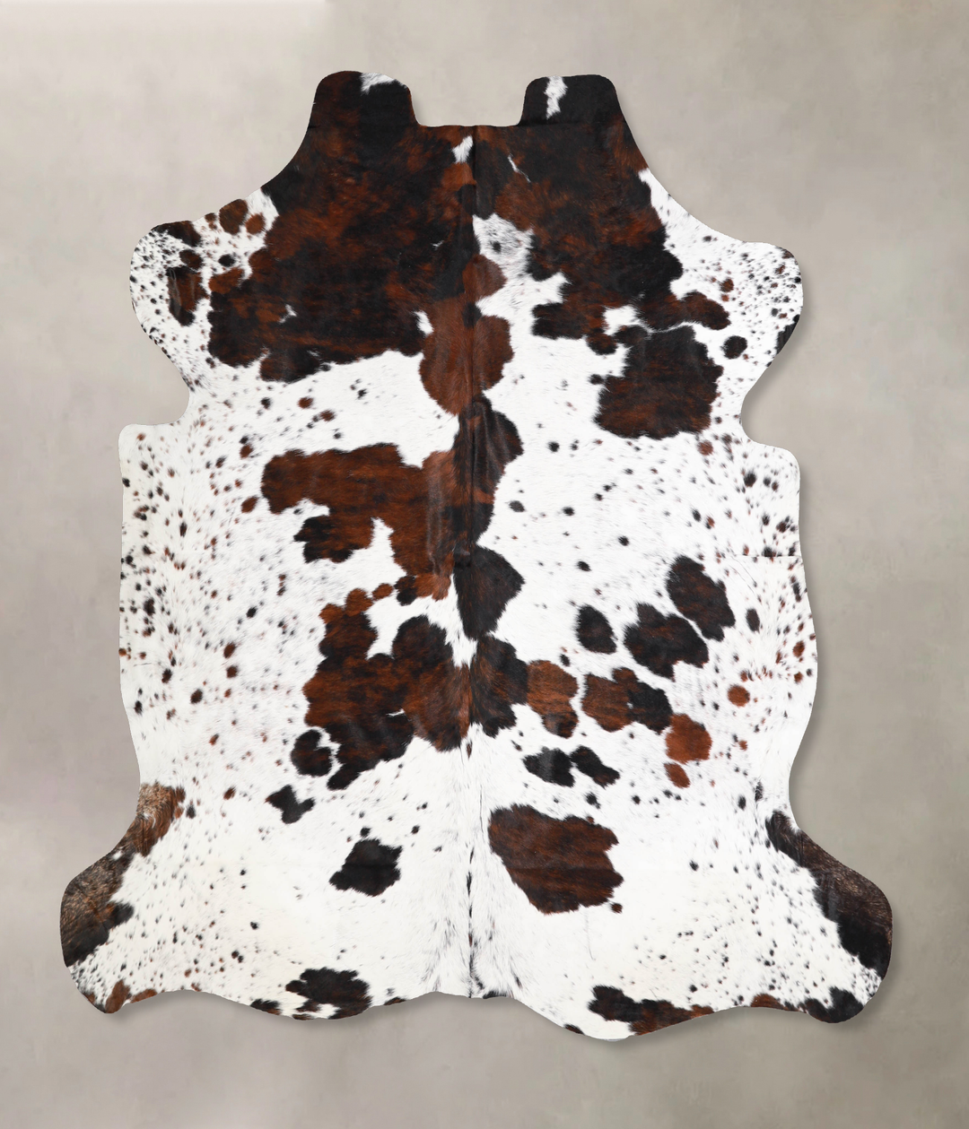 Tricolor X-Large European Cowhide Rug 6'7"H x 6'7"W #A40328 by Hudson 