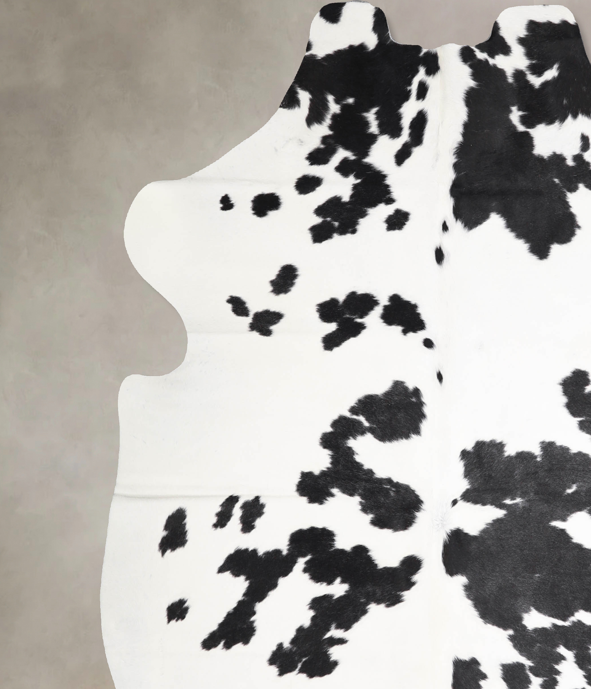 Black and White X-Large European Cowhide Rug 7'1"H x 6'5"W #A40334 by Hudson Hides