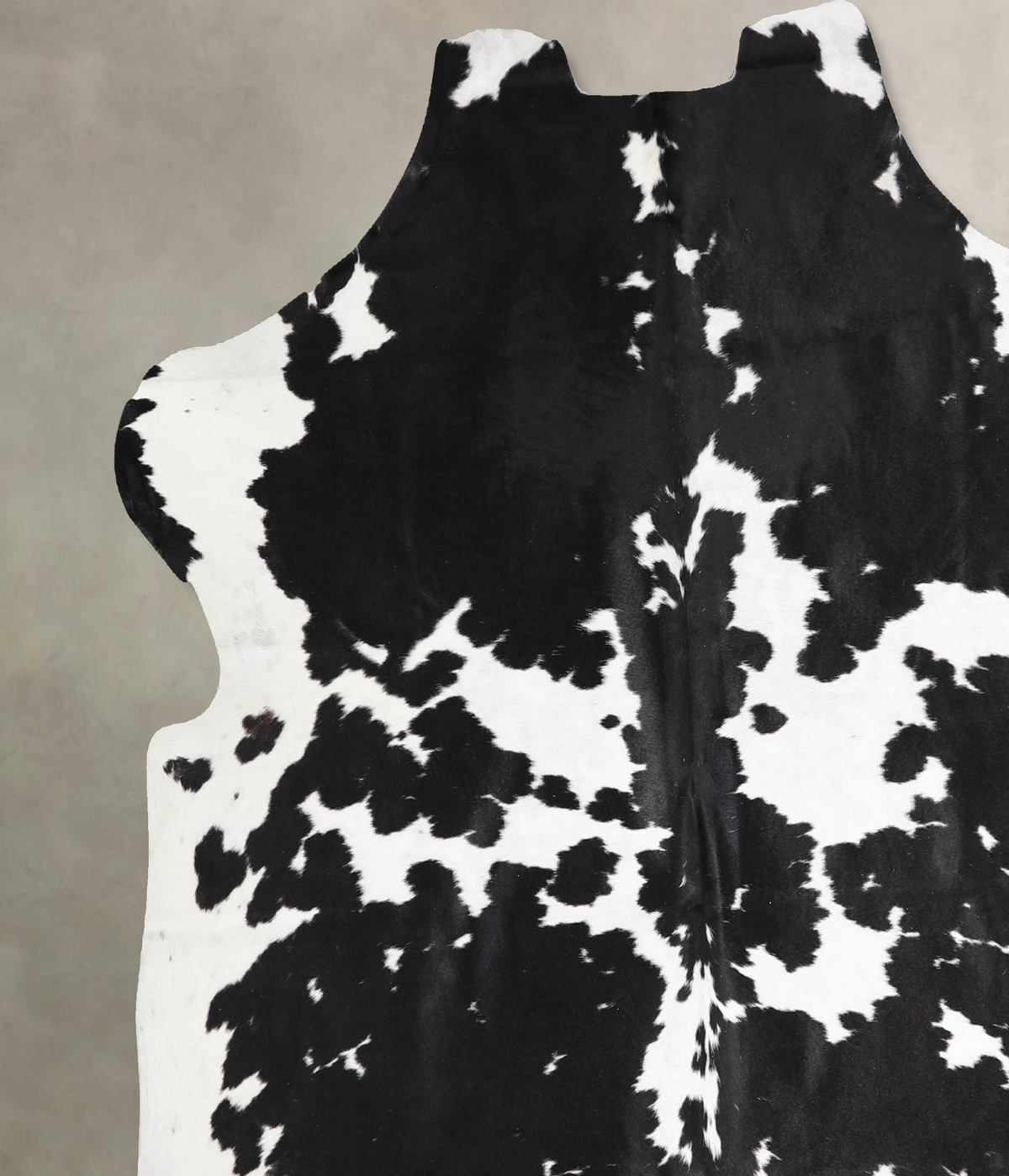 Black and White X-Large European Cowhide Rug 6'6"H x 6'9"W #A40340 by Hudson Hides
