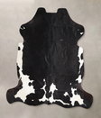 Black and White X-Large European Cowhide Rug 6'5"H x 6'4"W #A40346 by Hudson Hides
