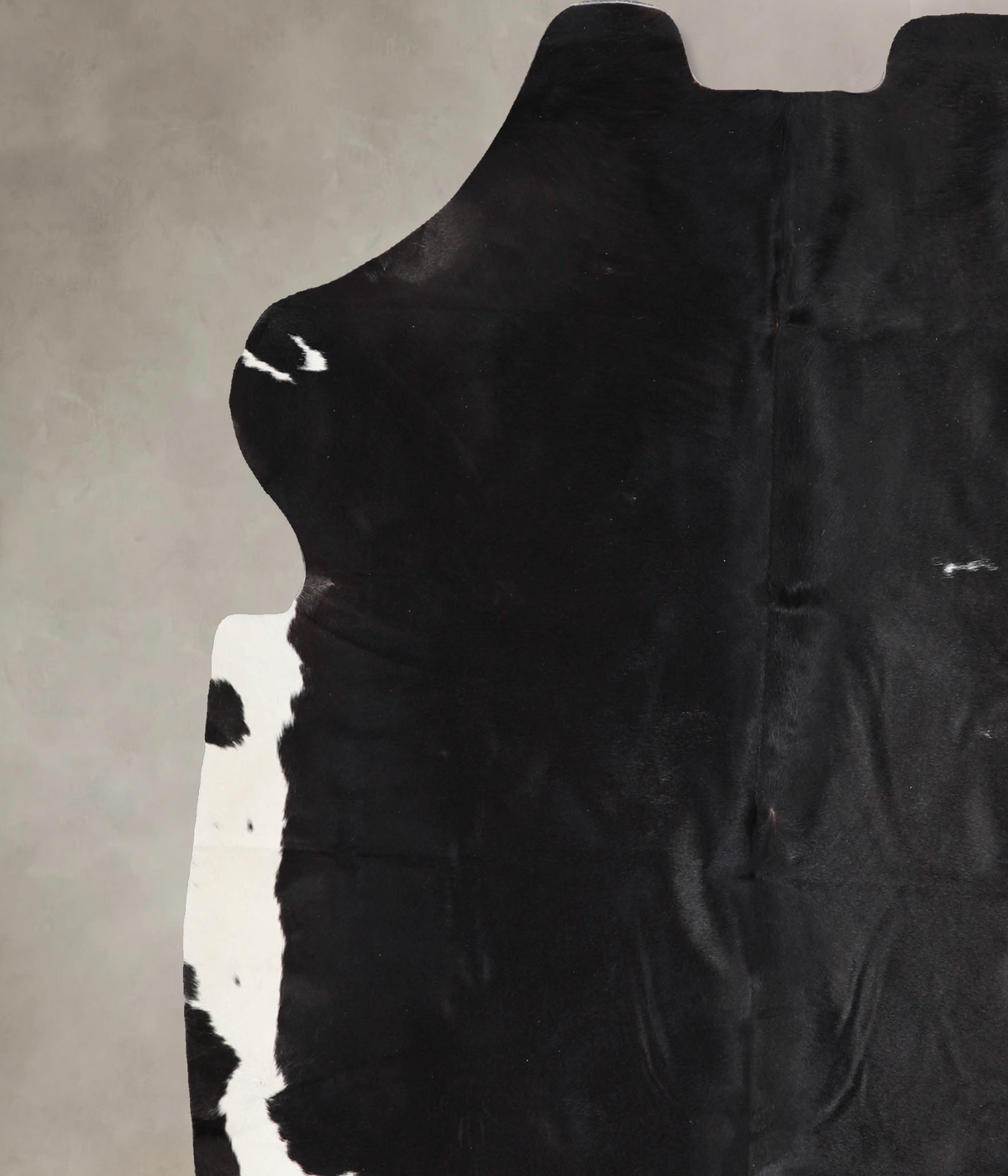 Black and White X-Large European Cowhide Rug 6'5"H x 6'4"W #A40346 by Hudson Hides