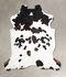 Chocolate and White X-Large European Cowhide Rug 6'7