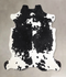 Black and White X-Large European Cowhide Rug 6'6
