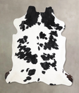 Black and White X-Large European Cowhide Rug 6'6"H x 6'5"W #A40370 by Hudson Hides