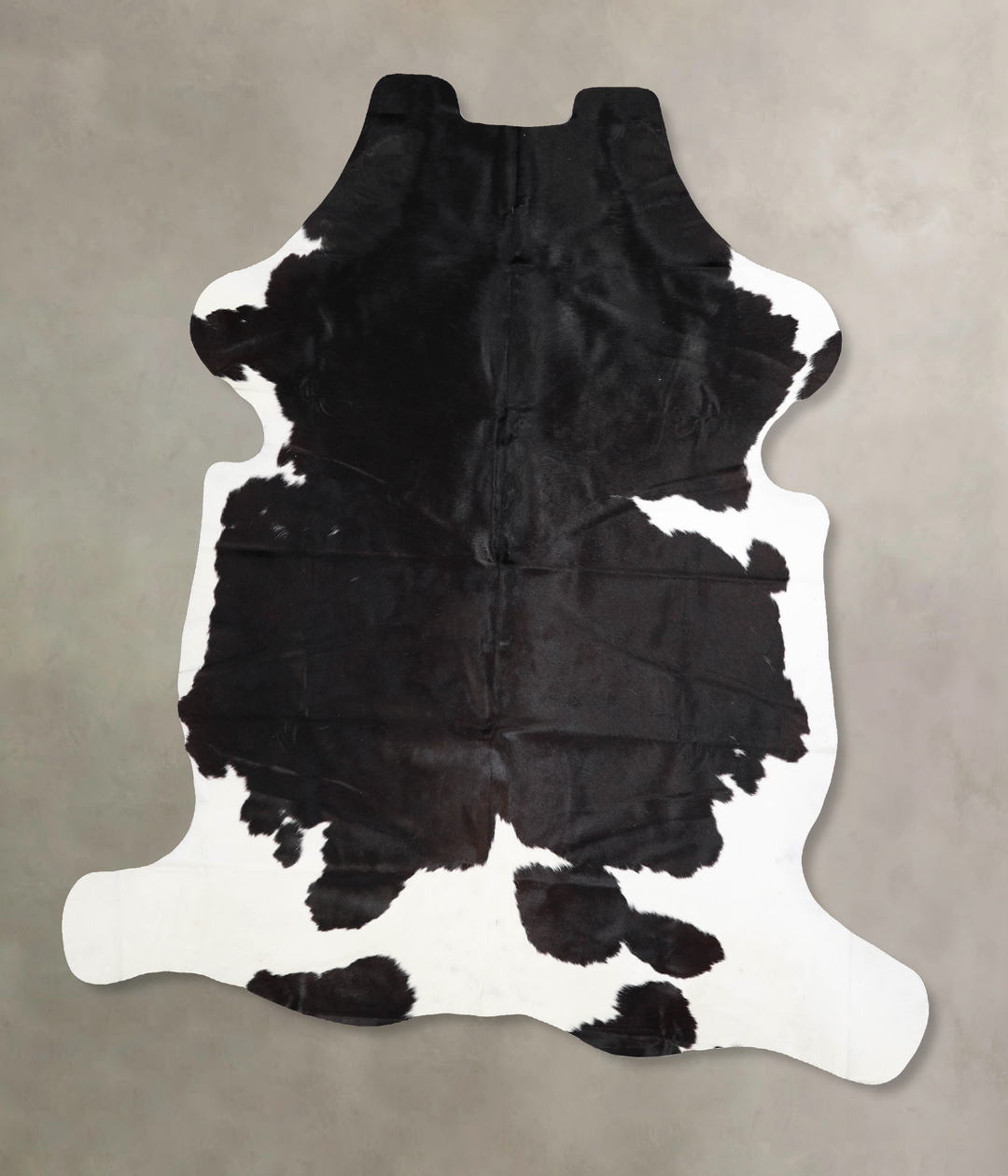 Black and White X-Large European Cowhide Rug 6'10"H x 6'1"W #A40391 by