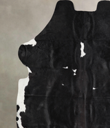Black and White X-Large European Cowhide Rug 6'11"H x 6'6"W #A40395 by Hudson Hides