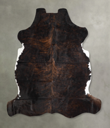 Dark Brindle X-Large European Cowhide Rug 6'5"H x 6'5"W #A40399 by Hudson Hides