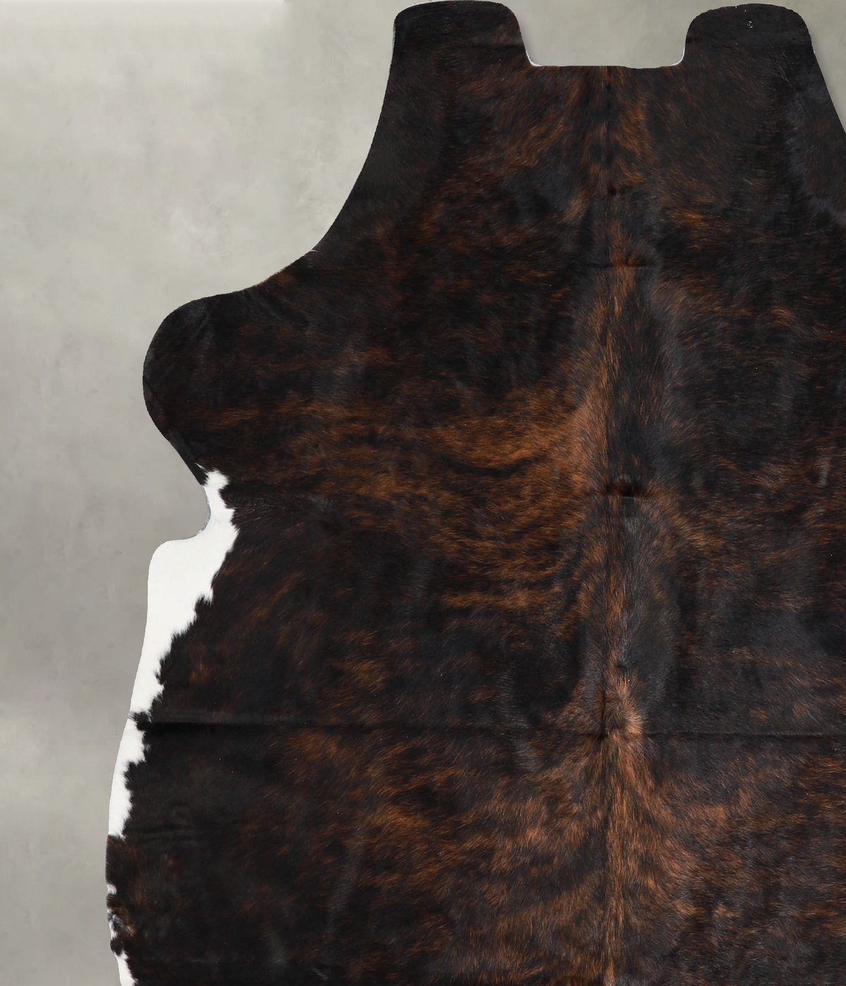 Dark Brindle X-Large European Cowhide Rug 6'5"H x 6'5"W #A40399 by Hudson Hides