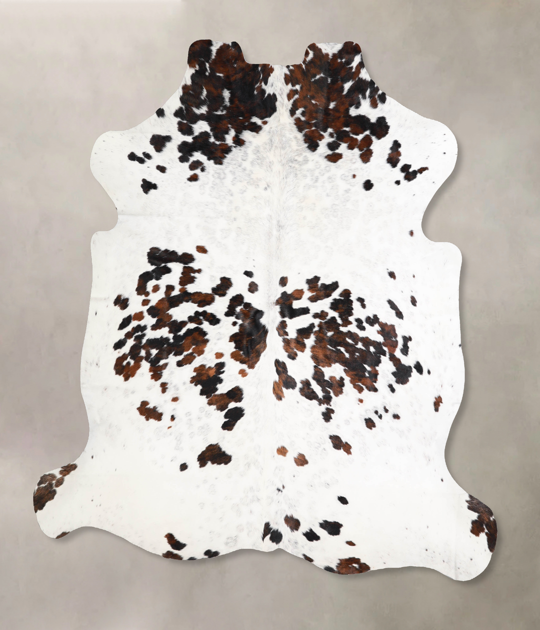 Tricolor X-Large European Cowhide Rug 6'7"H x 6'2"W #A40416 by Hudson 