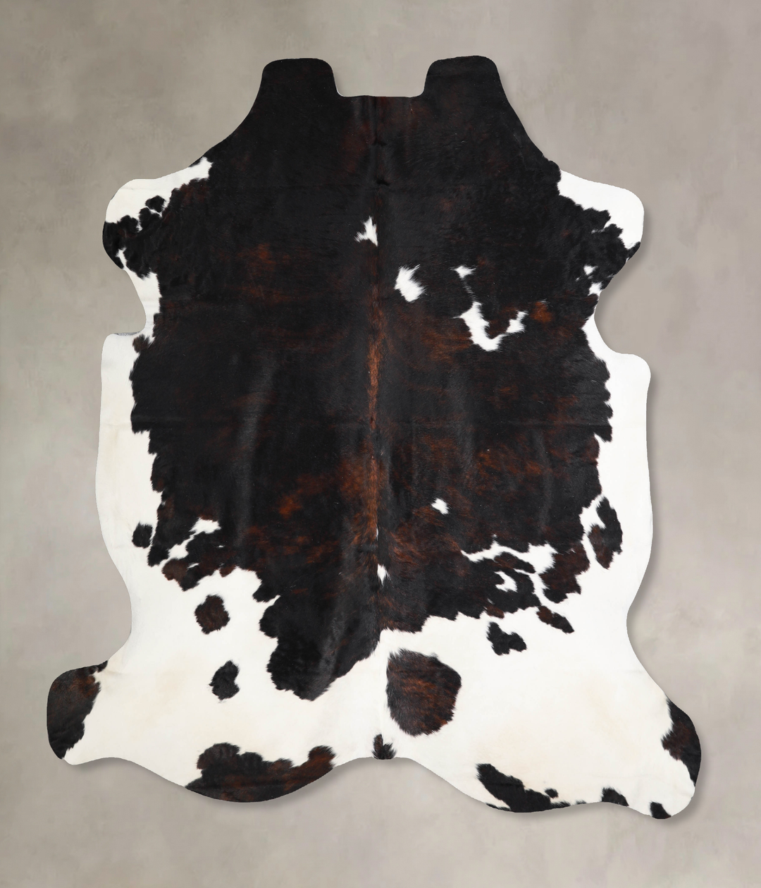 Tricolor X-Large European Cowhide Rug 6'9"H x 6'5"W #A40419 by Hudson 