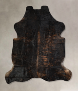 Dark Brindle X-Large Brazilian Cowhide Rug 6'11"H x 6'8"W #A40448 by Hudson Hides