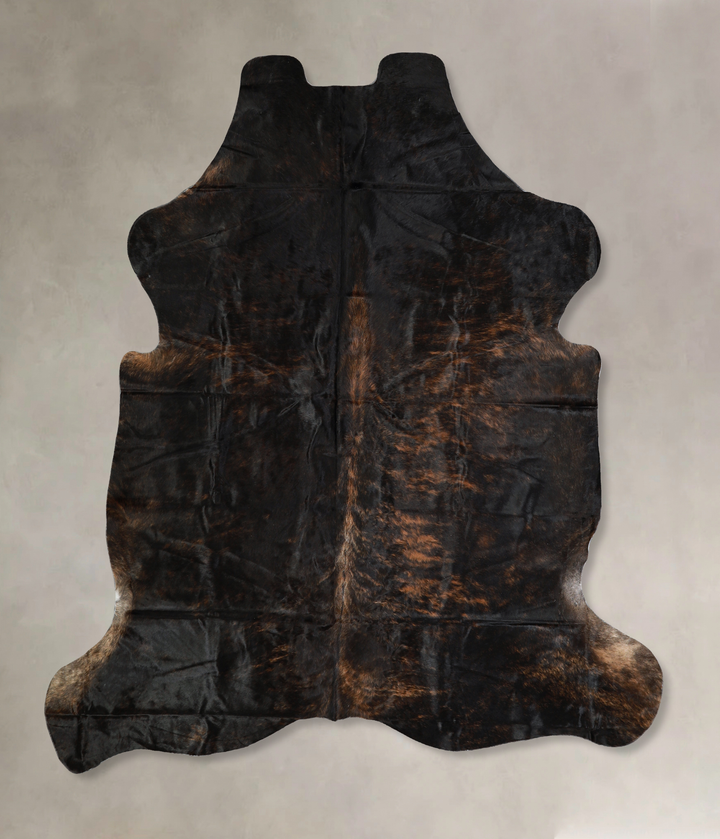 Dark Brindle X-Large Brazilian Cowhide Rug 6'11"H x 6'8"W #A40448 by Hudson Hides
