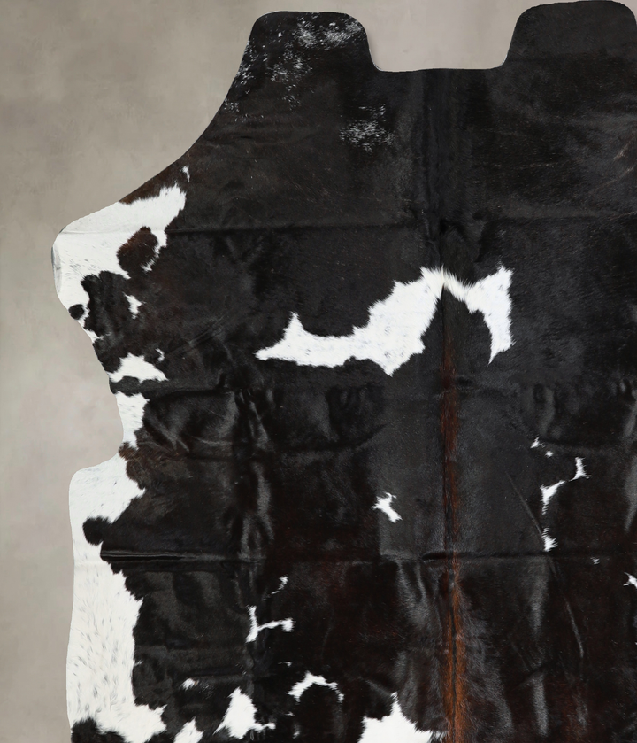 Black and White X-Large Brazilian Cowhide Rug 6'10"H x 6'4"W #A40458 by Hudson Hides