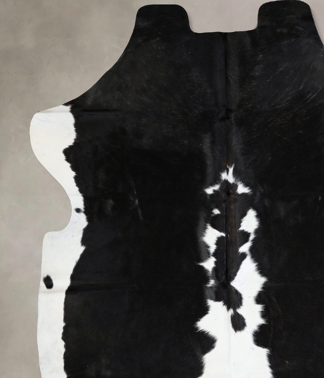 Black and White X-Large Brazilian Cowhide Rug 6'11"H x 6'5"W #A40461 b
