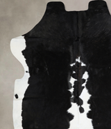 Black and White X-Large Brazilian Cowhide Rug 6'11"H x 6'5"W #A40461 by Hudson Hides