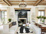 Black and White X-Large Brazilian Cowhide Rug 6'11"H x 6'5"W #A40461 by Hudson Hides