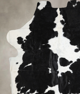 Black and White X-Large Brazilian Cowhide Rug 6'10"H x 6'7"W #A40462 by Hudson Hides