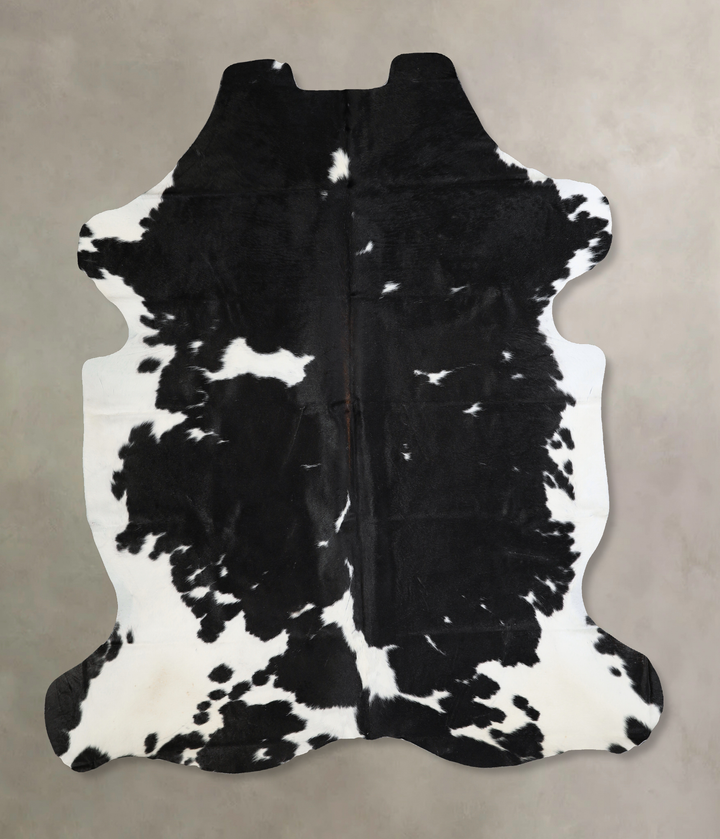 Black and White X-Large Brazilian Cowhide Rug 6'11"H x 6'4"W #A40464 by Hudson Hides