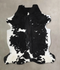 Black and White X-Large Brazilian Cowhide Rug 6'11