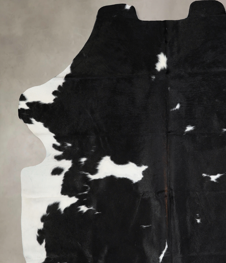 Black and White X-Large Brazilian Cowhide Rug 6'11"H x 6'4"W #A40464 by Hudson Hides
