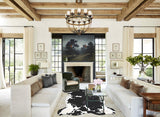 Black and White X-Large Brazilian Cowhide Rug 6'11"H x 6'4"W #A40464 by Hudson Hides