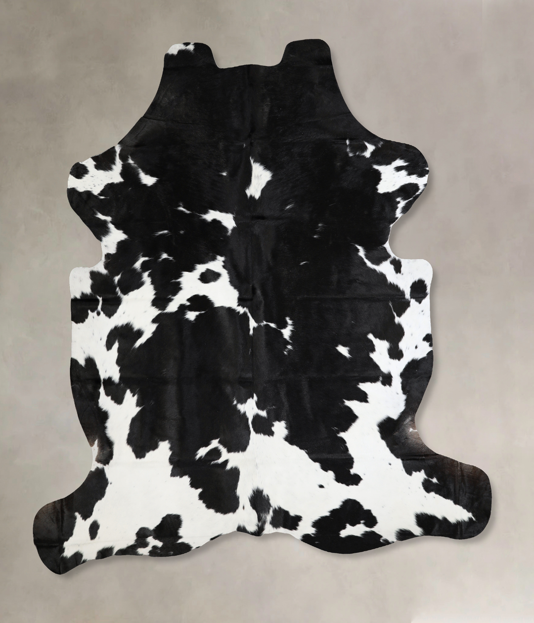 Black and White X-Large Brazilian Cowhide Rug 7'5"H x 6'5"W #A40465 by