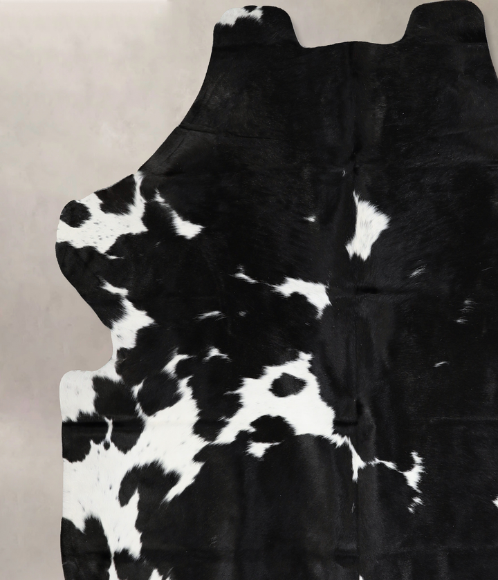 Black and White X-Large Brazilian Cowhide Rug 7'5"H x 6'5"W #A40465 by Hudson Hides