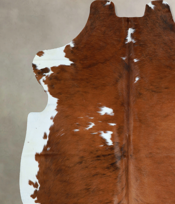 Tricolor X-Large European Cowhide Rug 6'7"H x 6'5"W #A40485 by Hudson Hides