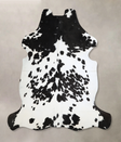 Black and White X-Large Brazilian Cowhide Rug 6'7"H x 6'5"W #A40491 by Hudson Hides