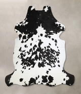 Black and White X-Large Brazilian Cowhide Rug 6'7"H x 6'5"W #A40491 by Hudson Hides