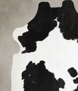 Black and White X-Large Brazilian Cowhide Rug 6'8"H x 6'4"W #A40492 by Hudson Hides