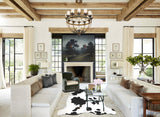 Black and White X-Large Brazilian Cowhide Rug 6'8"H x 6'4"W #A40492 by Hudson Hides