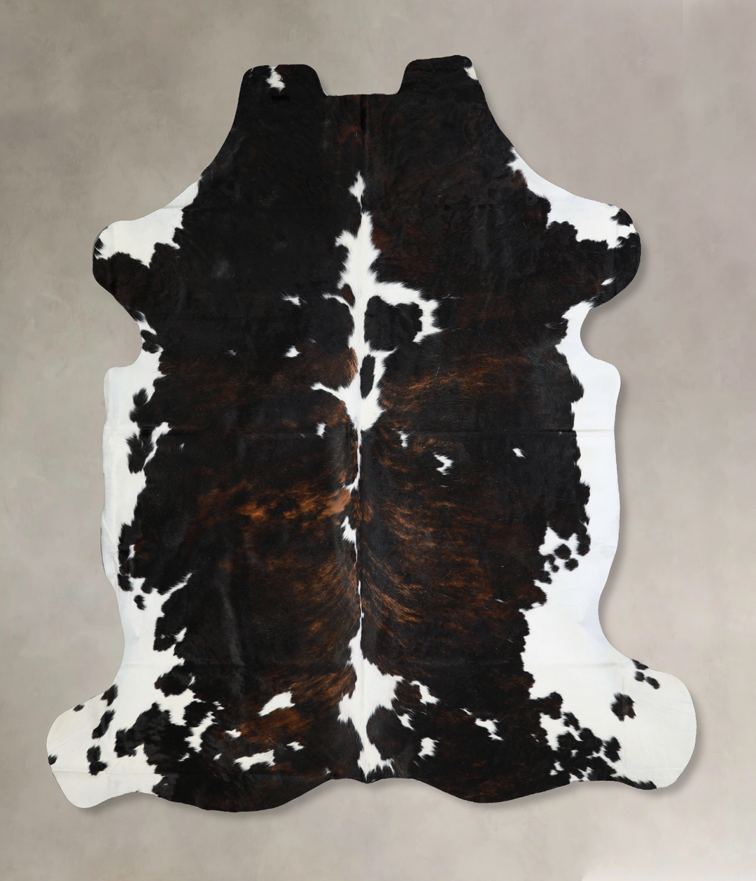 Tricolor X-Large European Cowhide Rug 7'2"H x 6'9"W #A40506 by Hudson 