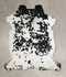 Black and White XX-Large Brazilian Cowhide Rug 7'9