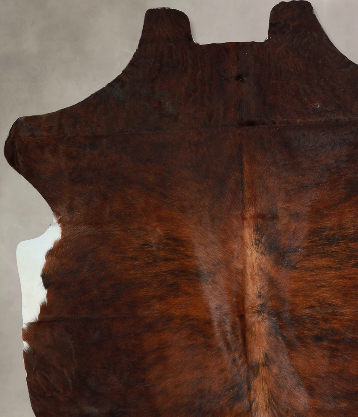 Dark Brindle X-Large Brazilian Cowhide Rug 6'8"H x 6'1"W #A40540 by Hudson Hides