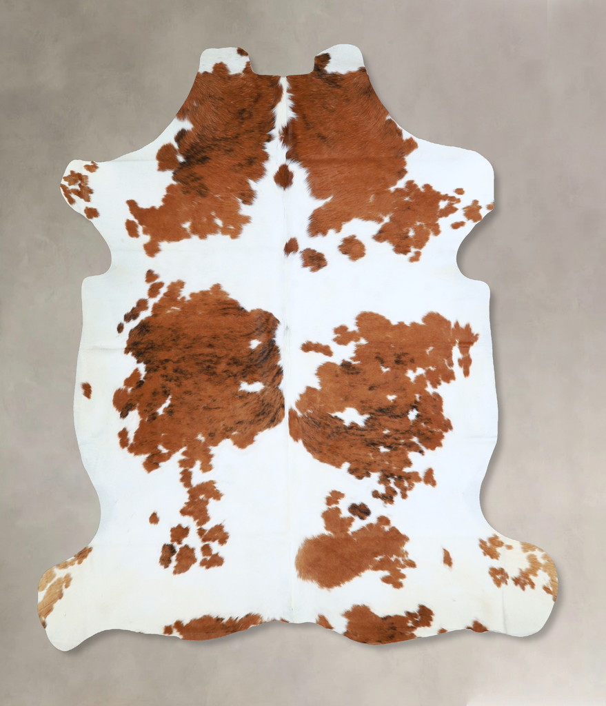 Tricolor X-Large European Cowhide Rug 6'8"H x 6'5"W #A40545 by Hudson Hides