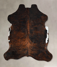 Dark Brindle X-Large Brazilian Cowhide Rug 7'0"H x 6'4"W #A40552 by Hudson Hides
