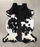 Black and White X-Large Brazilian Cowhide Rug 6'8"H x 6'5"W #A40568 by Hudson Hides