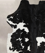 Black and White X-Large Brazilian Cowhide Rug 6'8"H x 6'5"W #A40568 by Hudson Hides