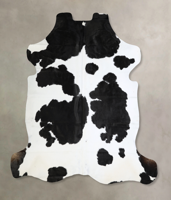 Black and White X-Large Brazilian Cowhide Rug 6'7"H x 6'9"W #A40569 by Hudson Hides