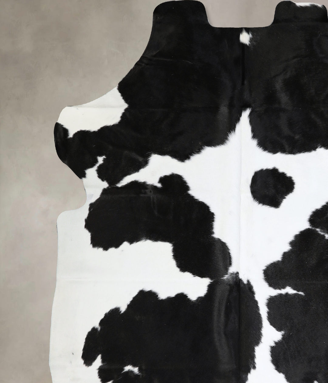 Black and White X-Large Brazilian Cowhide Rug 6'7"H x 6'9"W #A40569 by