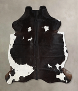 Black and White X-Large Brazilian Cowhide Rug 6'6"H x 6'2"W #A40570 by Hudson Hides