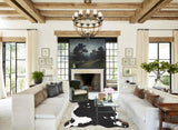 Black and White X-Large Brazilian Cowhide Rug 6'6"H x 6'2"W #A40570 by Hudson Hides
