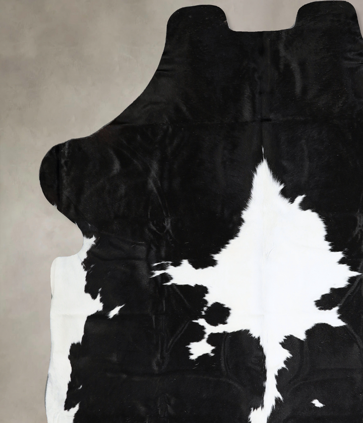 Black and White X-Large Brazilian Cowhide Rug 6'10"H x 6'10"W #A40593 by Hudson Hides