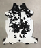 Black and White X-Large Brazilian Cowhide Rug 6'9