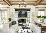 Tricolor X-Large European Cowhide Rug 7'7"H x 6'4"W #A40616 by Hudson Hides