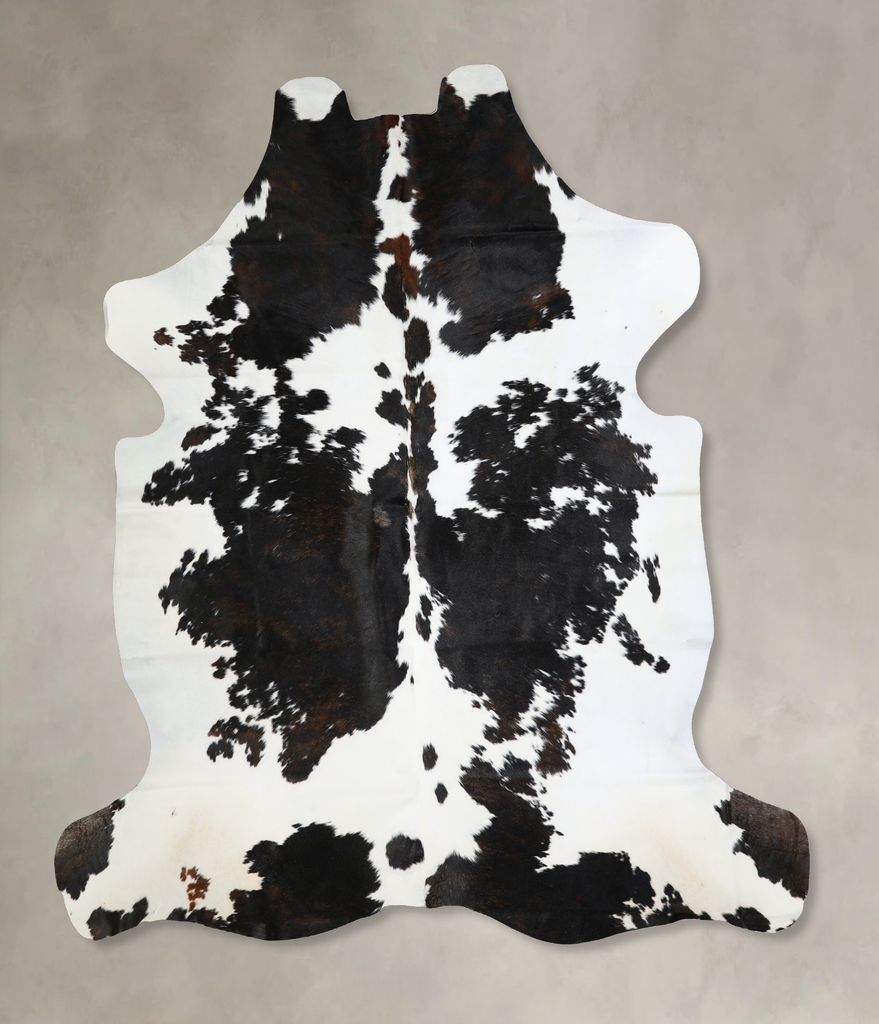 Black and White X-Large Brazilian Cowhide Rug 6'11"H x 6'6"W #A40623 by Hudson Hides