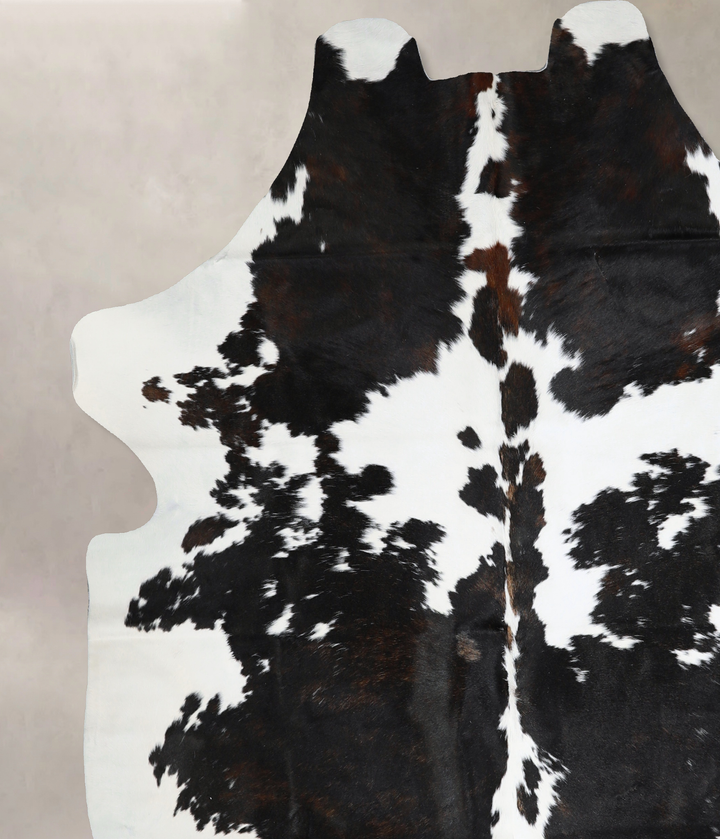 Black and White X-Large Brazilian Cowhide Rug 6'11"H x 6'6"W #A40623 by Hudson Hides